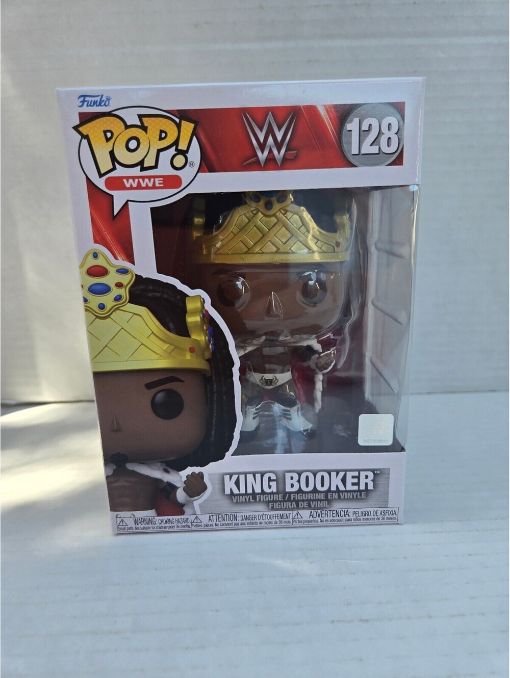 Funko Pop! WWE King Booker Vinyl Figure #128 Collectible in Original Packaging